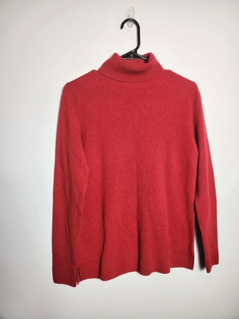 Neiman Marcus The Cashmere Collection Red 100% Cashmere Turtleneck Sweater Small
